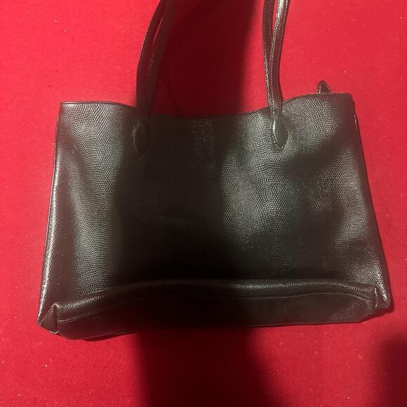 Desmo black leather shoulder bag - Picture 2 of 3